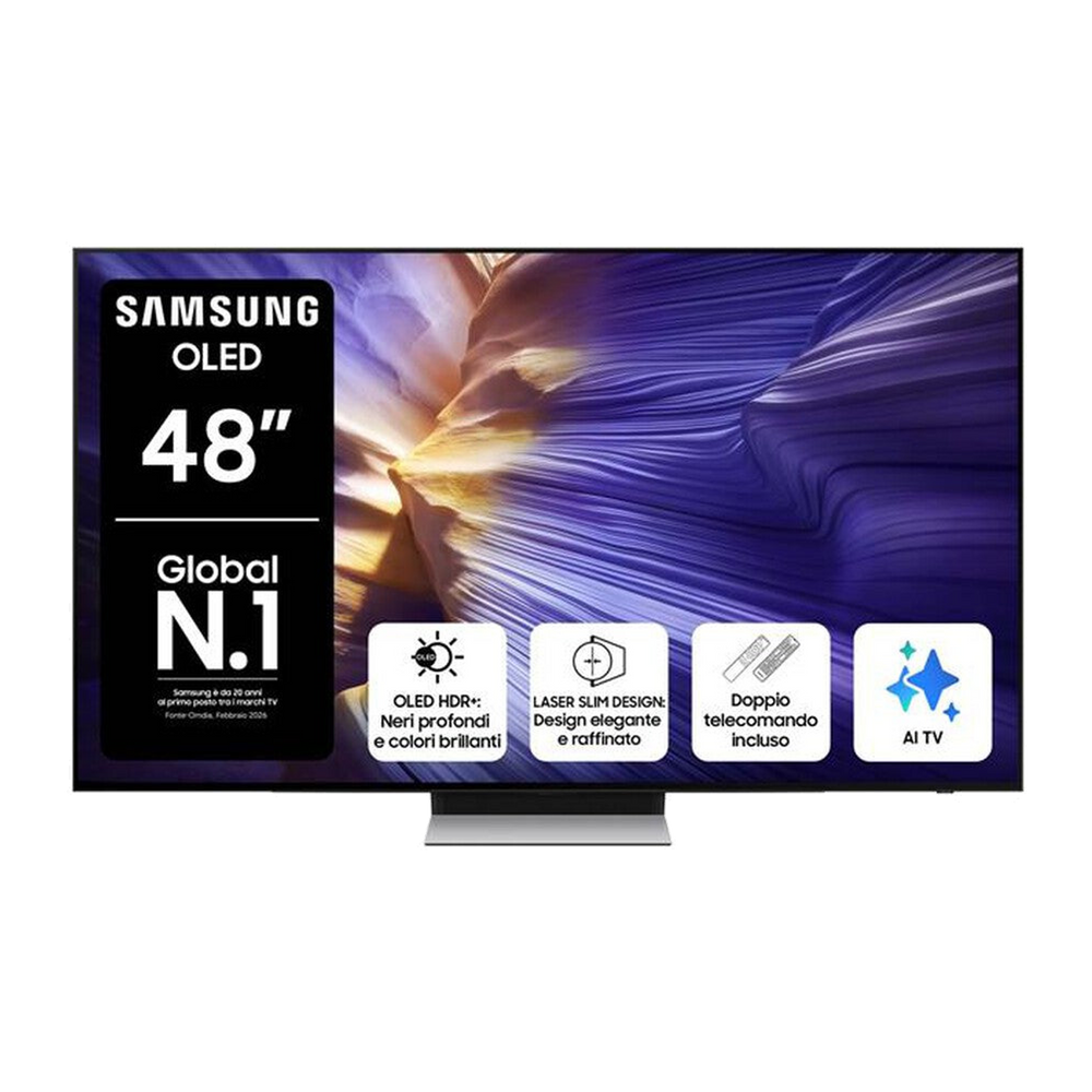 Samsung Smart TV OLED UHD 4K 48" QE48S90FAEXZT-Graphite Black