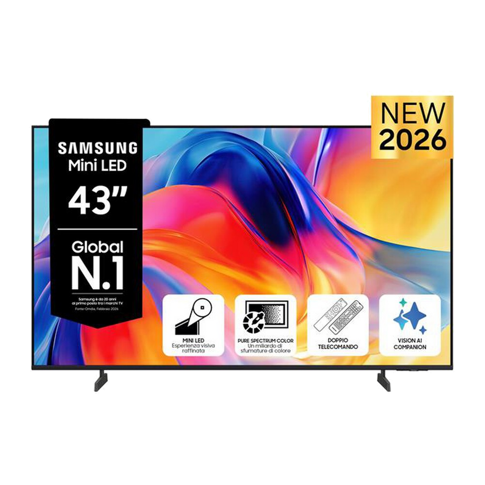 Samsung Smart TV Mini LED 4K AI 43" UE43M70HAUXZT-Titan Black