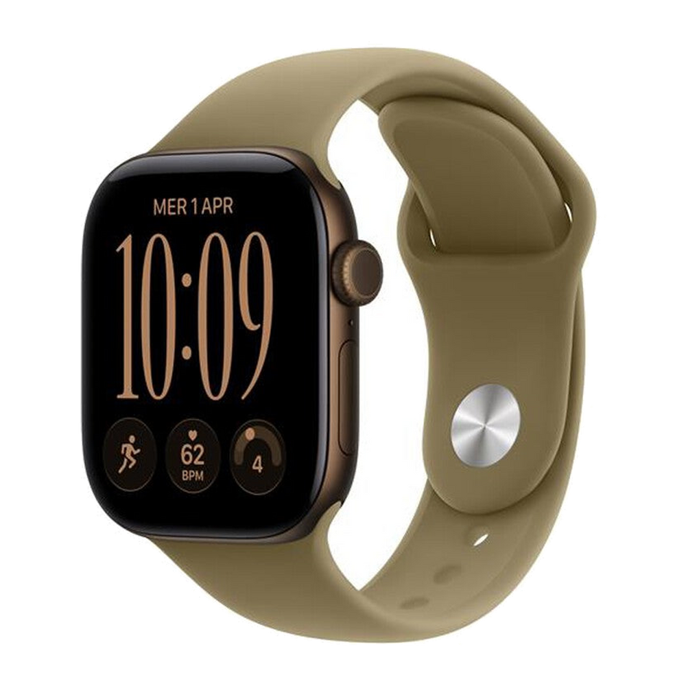 Apple Watch Series 12 GPS+Cellular 42mm Alluminio Bronzo-Sport Band Oliva - M/L