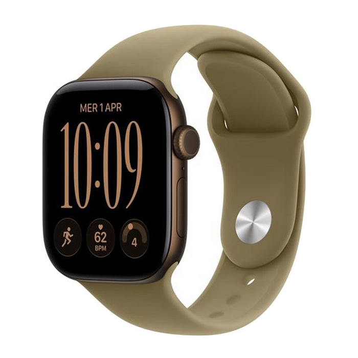Apple Watch Series 12 GPS+Cellular 42mm Alluminio Bronzo-Sport Band Oliva - M/L