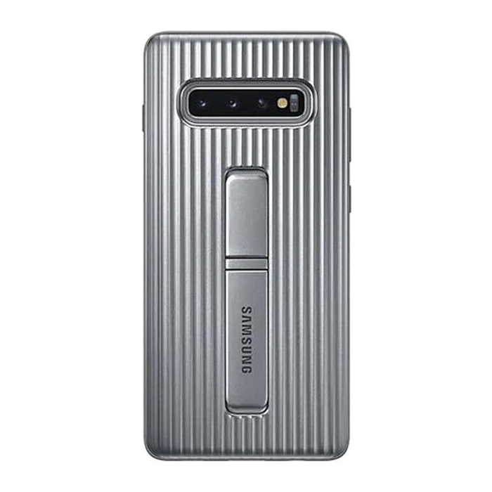 Samsung PROTECTIVE STANDING COVER SILVER GALAXY S10+-ARGENTO