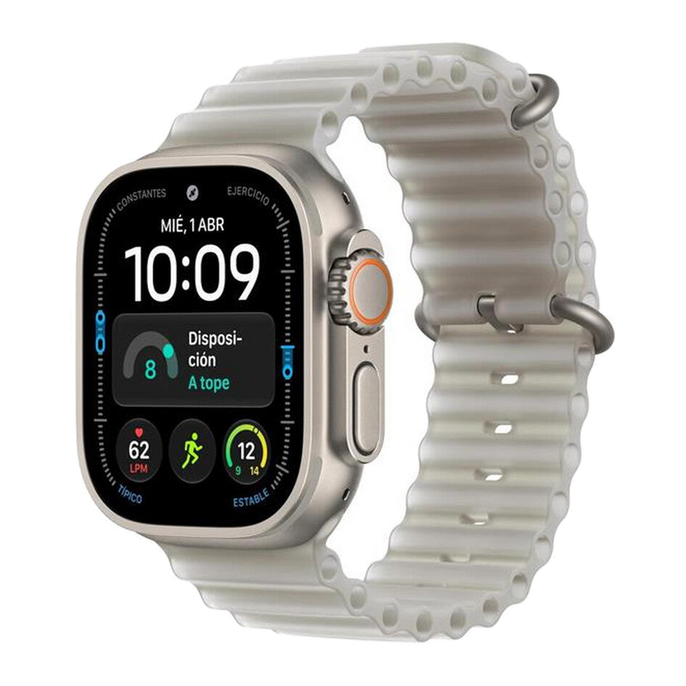 Apple Watch Ultra 4 GPS + Cellular 49mm Titanio-Ocean Band Grigio traslucido