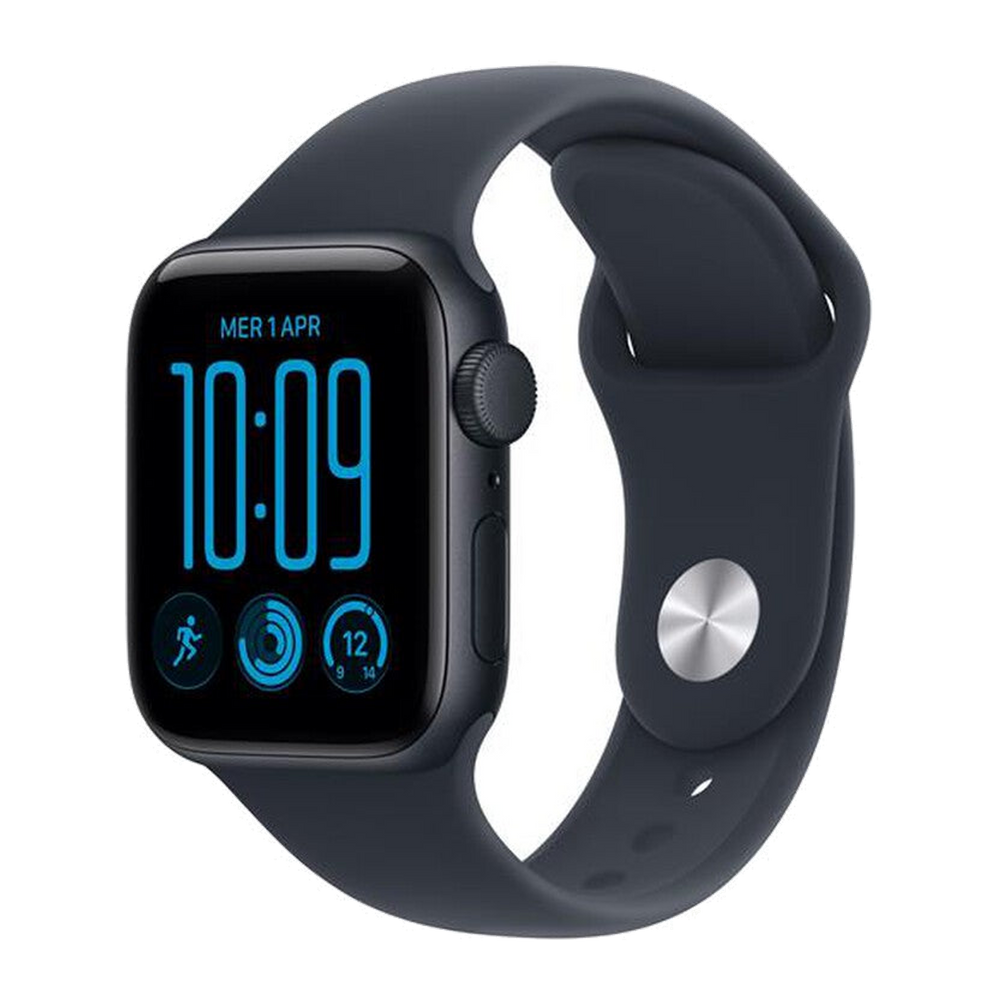 Apple Watch SE 3 GPS 40mm Alluminio Mezzanotte-Sport Band Blu marino - S/M