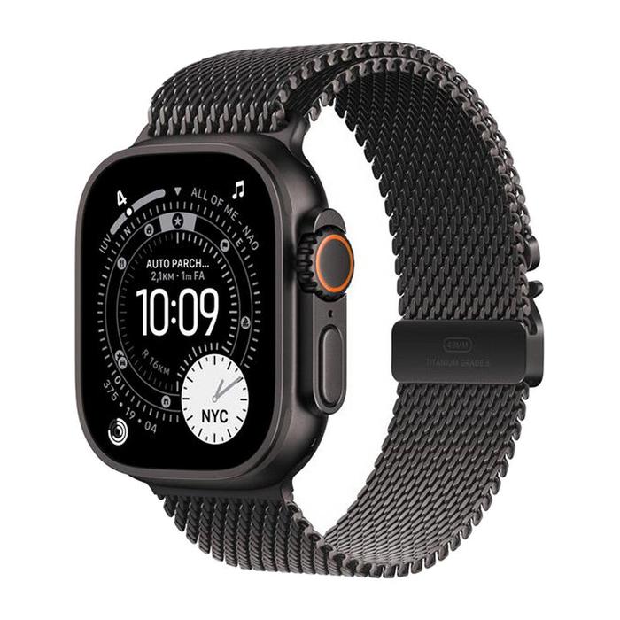 Apple Watch Ultra 3 GPS + Cellular 49mm Titanio Nero-Milanese Titanio Nero - L