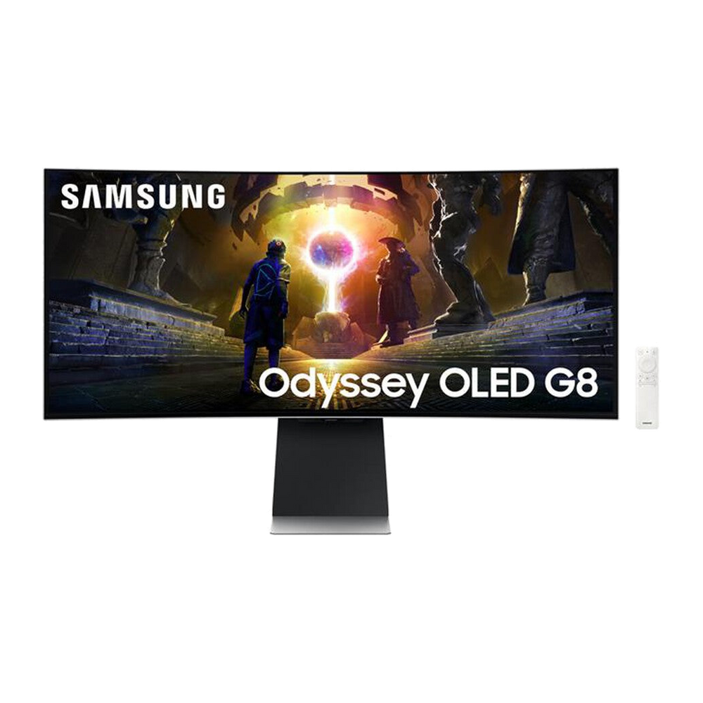 Samsung MONITOR GAMING ODYSSEY OLED G8 DA 34" WQHD CURVO-Silver