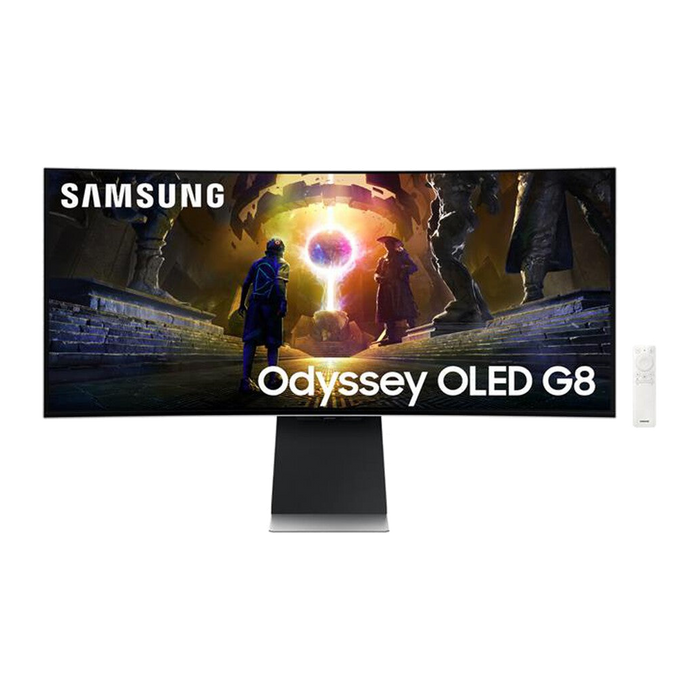 Samsung MONITOR GAMING ODYSSEY OLED G8 DA 34" WQHD CURVO-Silver