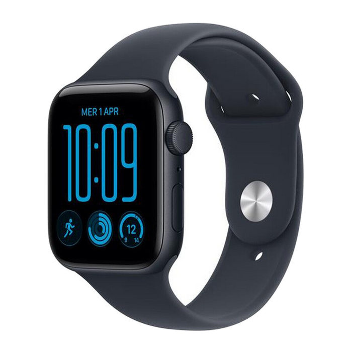 Apple Watch SE 3 GPS 44mm Alluminio Mezzanotte-Sport Band Blu marino - M/L